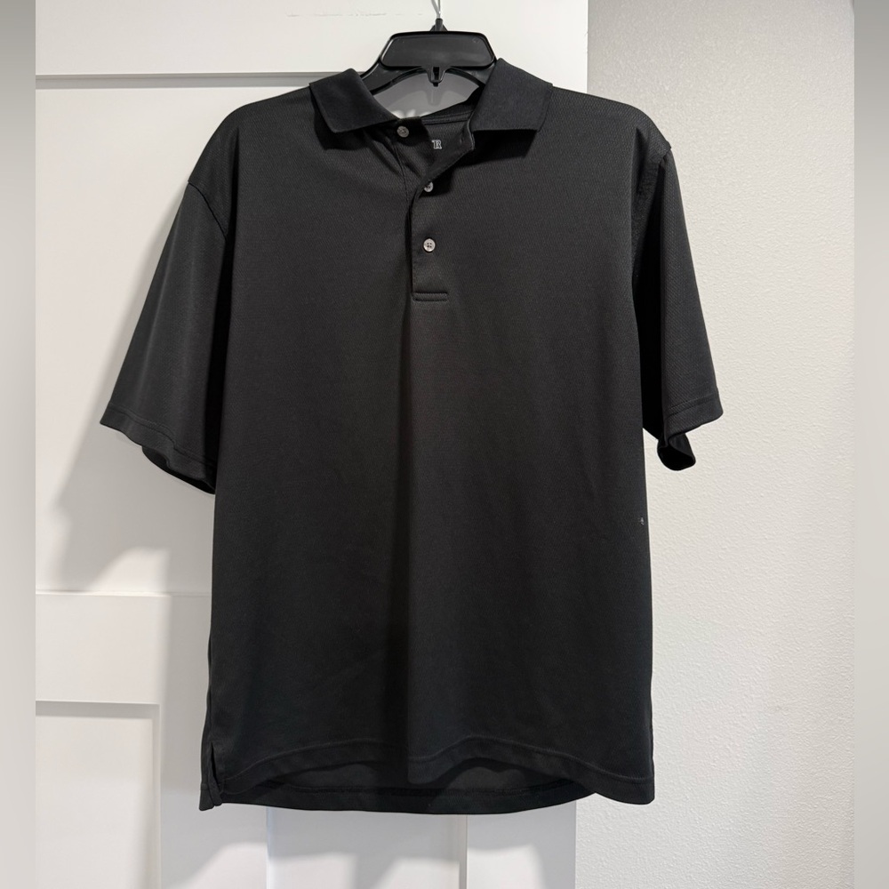 PGA Tour Men's Classic Black Polo Shirt